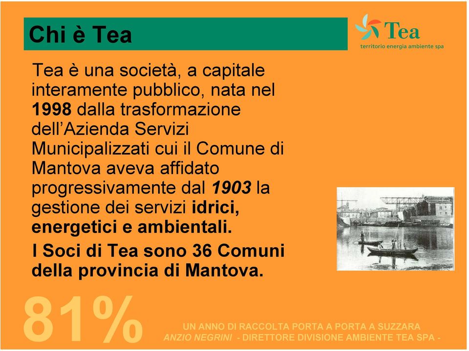 Mantova aveva affidato progressivamente dal 1903 la gestione dei servizi