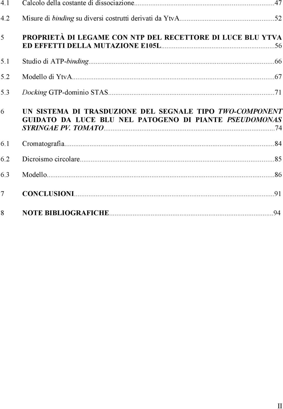 2 Modello di YtvA...67 5.3 Docking GTP-dominio STAS.