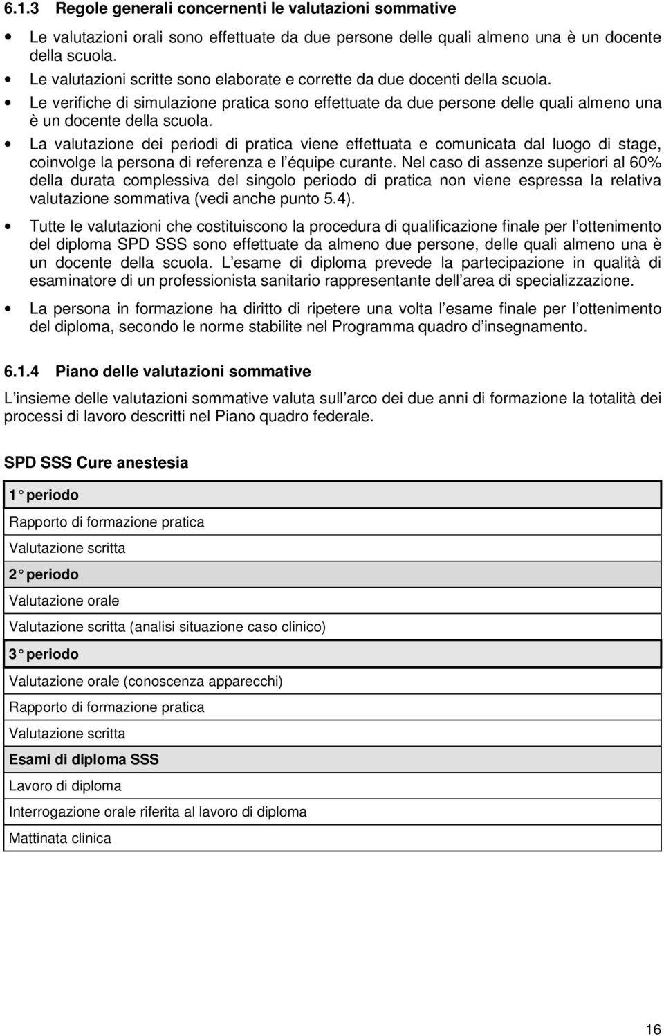 La valutazione dei periodi di pratica viene effettuata e comunicata dal luogo di stage, coinvolge la persona di referenza e l équipe curante.