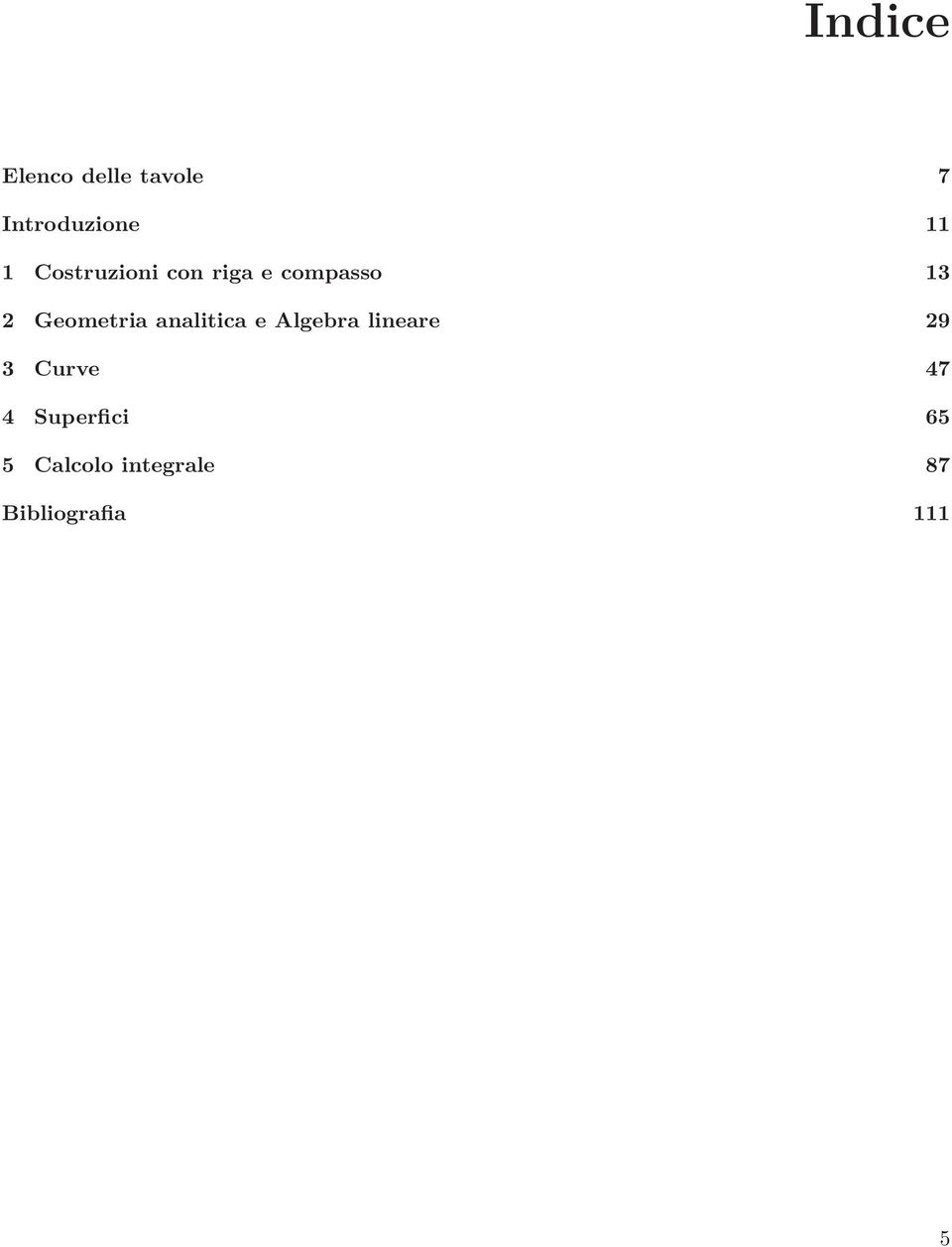 analitica e Algebra lineare 29 3 Curve 47 4