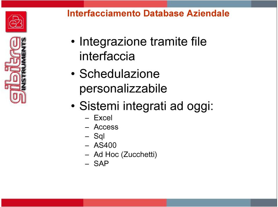 Schedulazione personalizzabile Sistemi