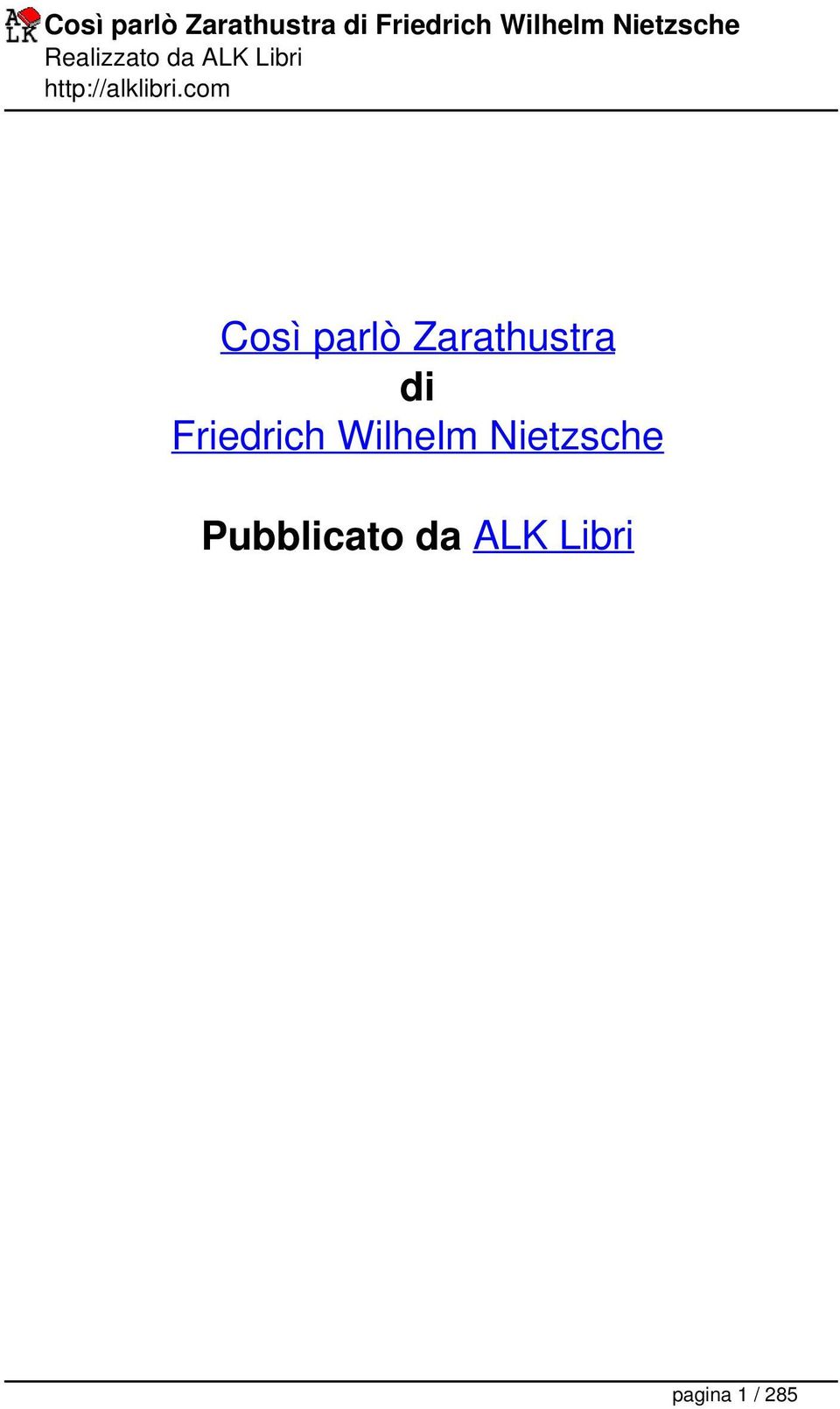 Nietzsche Pubblicato