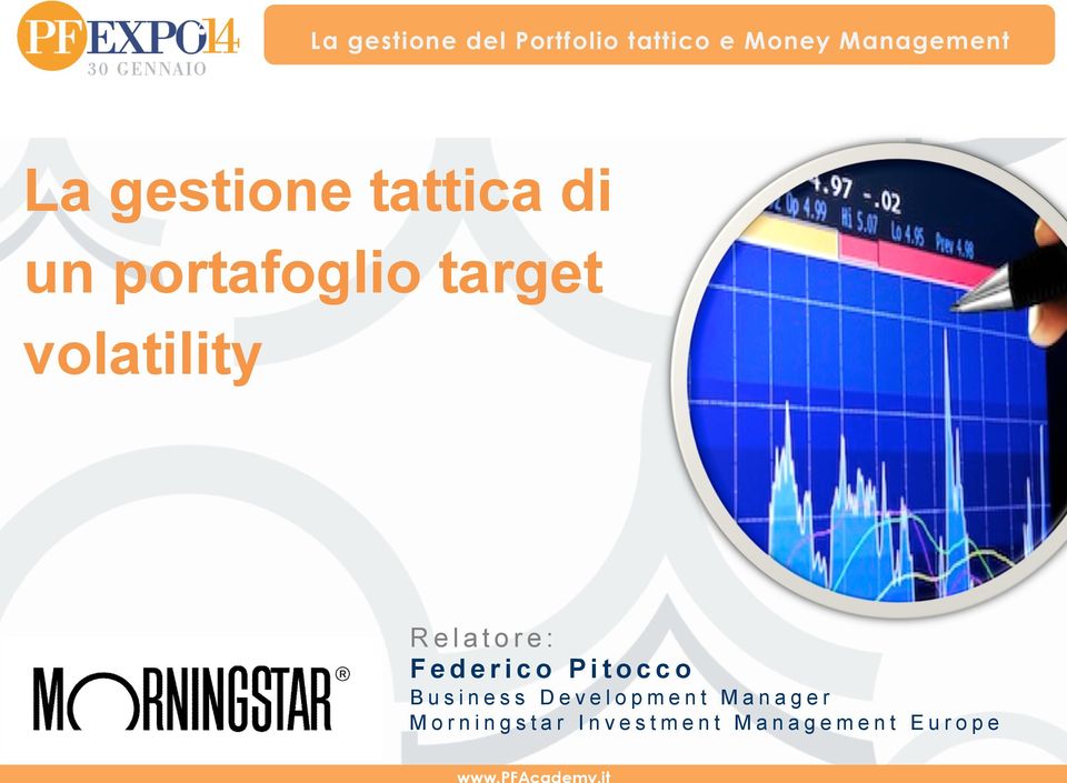 target volatility Relatore: Federico Pitocco