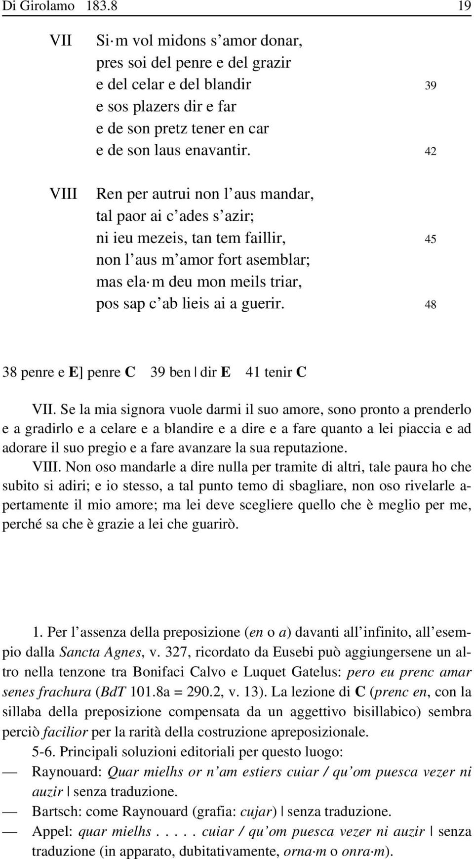 48 38 penre e E] penre C 39 ben dir E 41 tenir C VII.