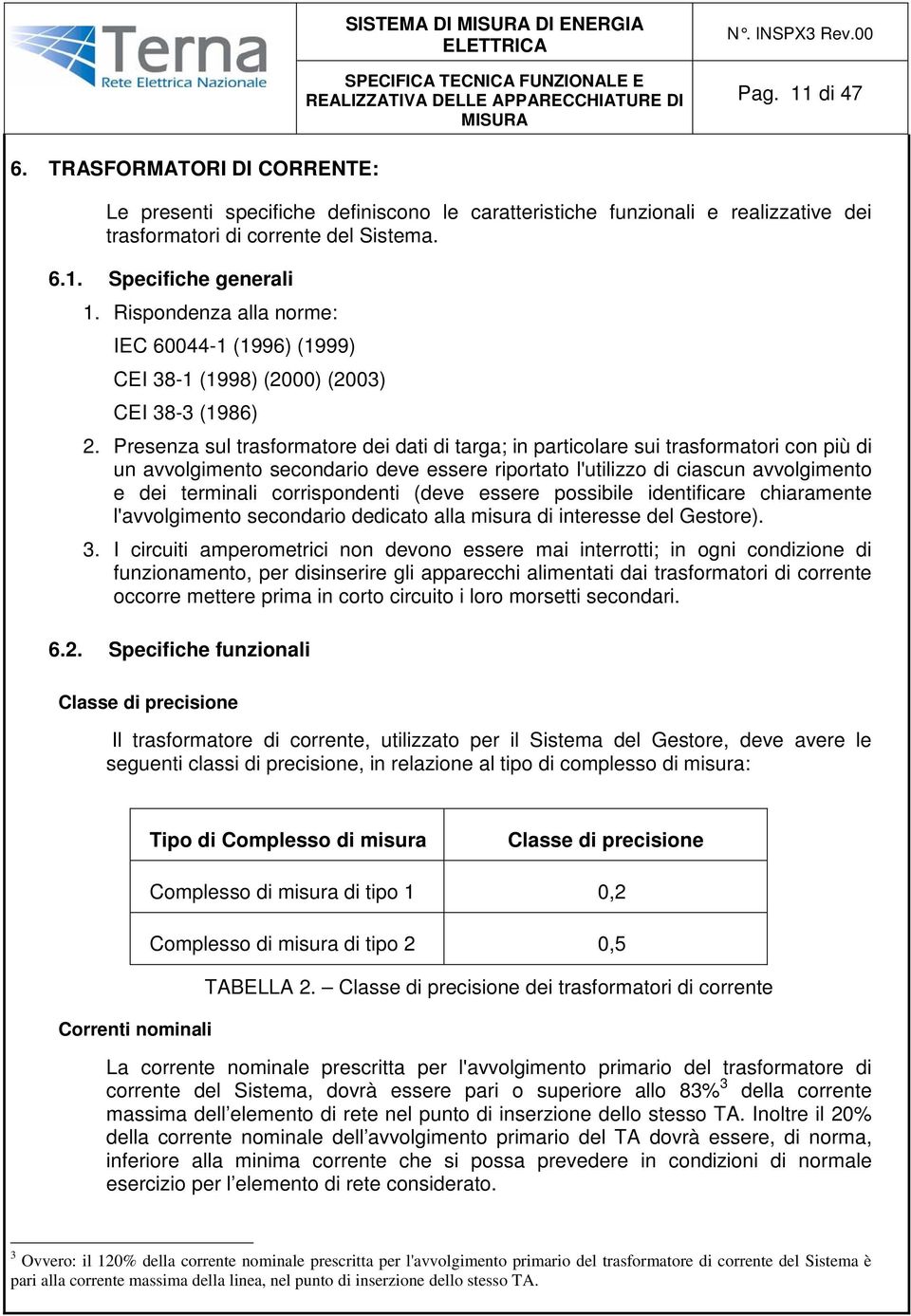 Presenza sul trasformatore dei dati di targa; in particolare sui trasformatori con più di un avvolgimento secondario deve essere riportato l'utilizzo di ciascun avvolgimento e dei terminali