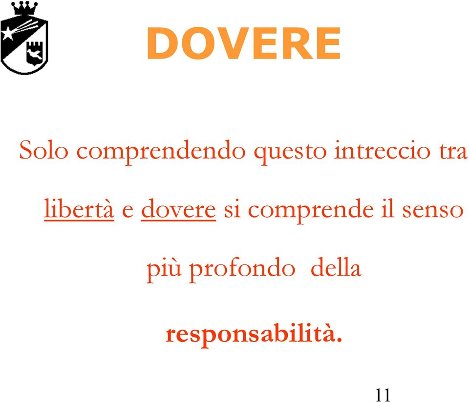 dovere si comprende il senso