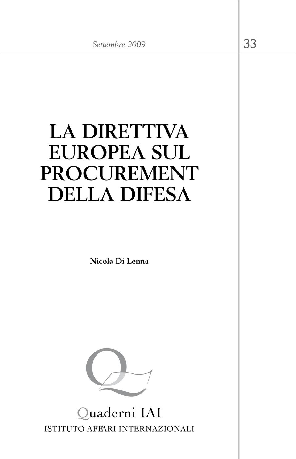 DIFESA Nicola Di Lenna Quaderni