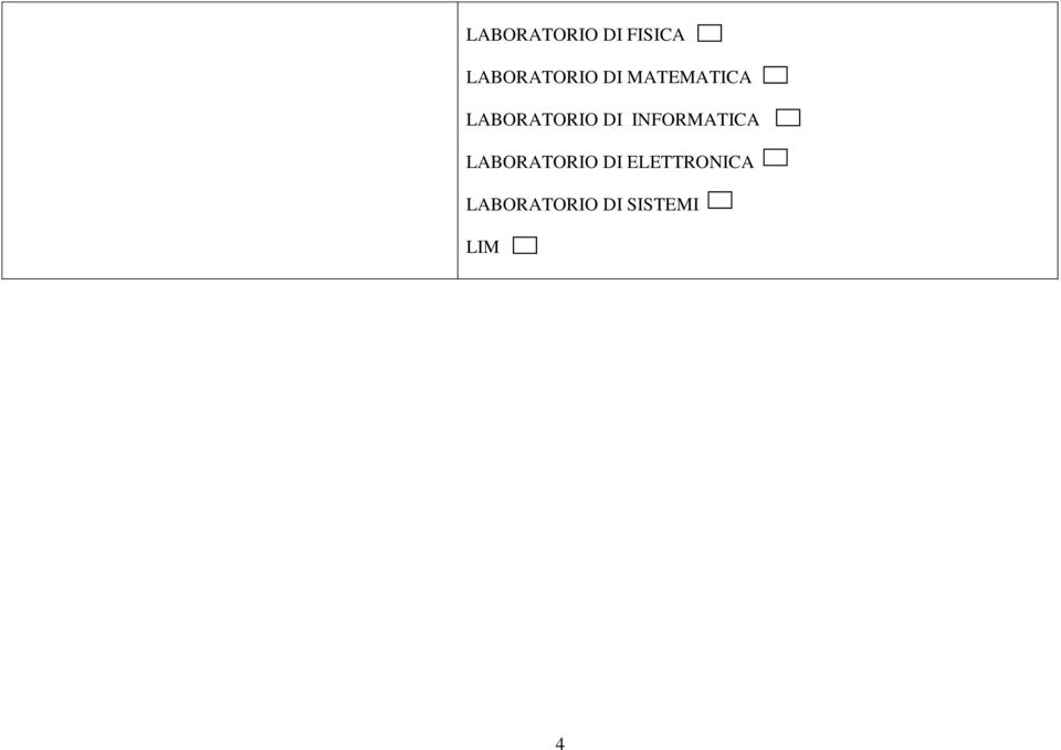 LABORATORIO DI INFORMATICA