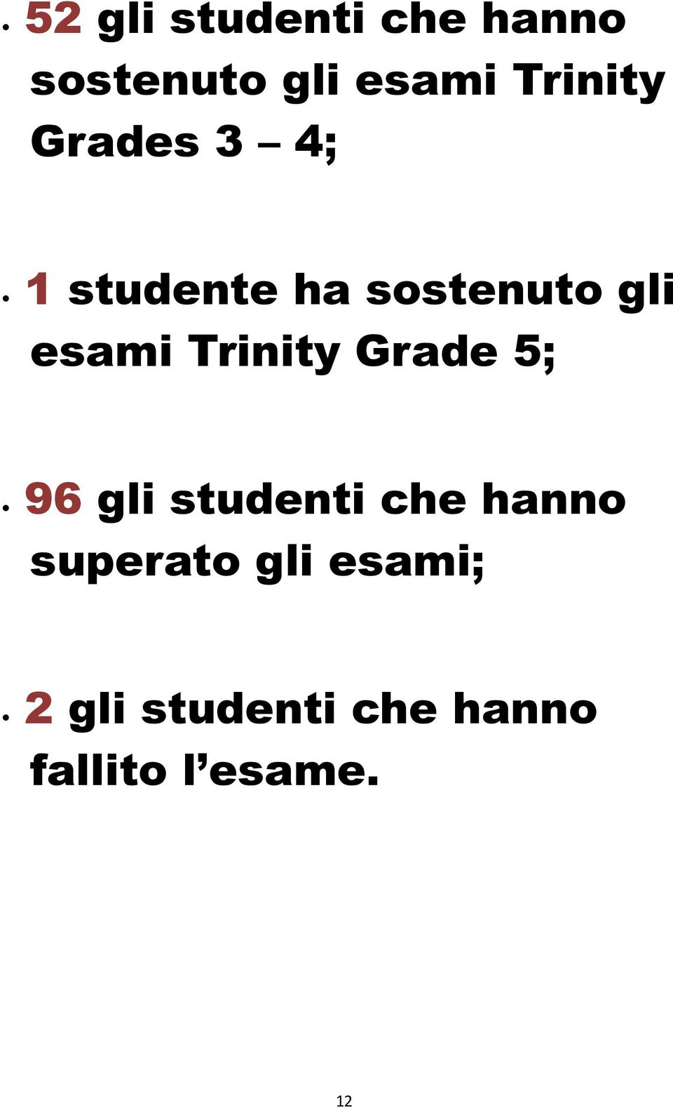 esami Trinity Grade 5; 96 gli studenti che hanno