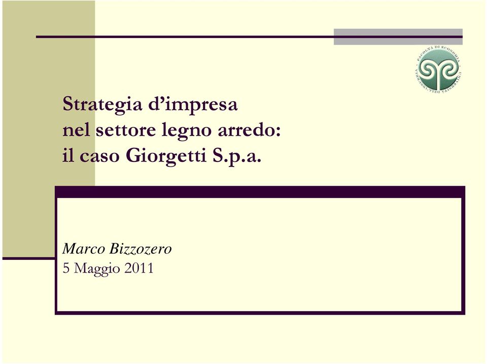 caso Giorgetti S.p.a.