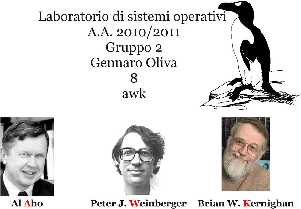 A. 2010/2011 Gruppo 2 Gennaro