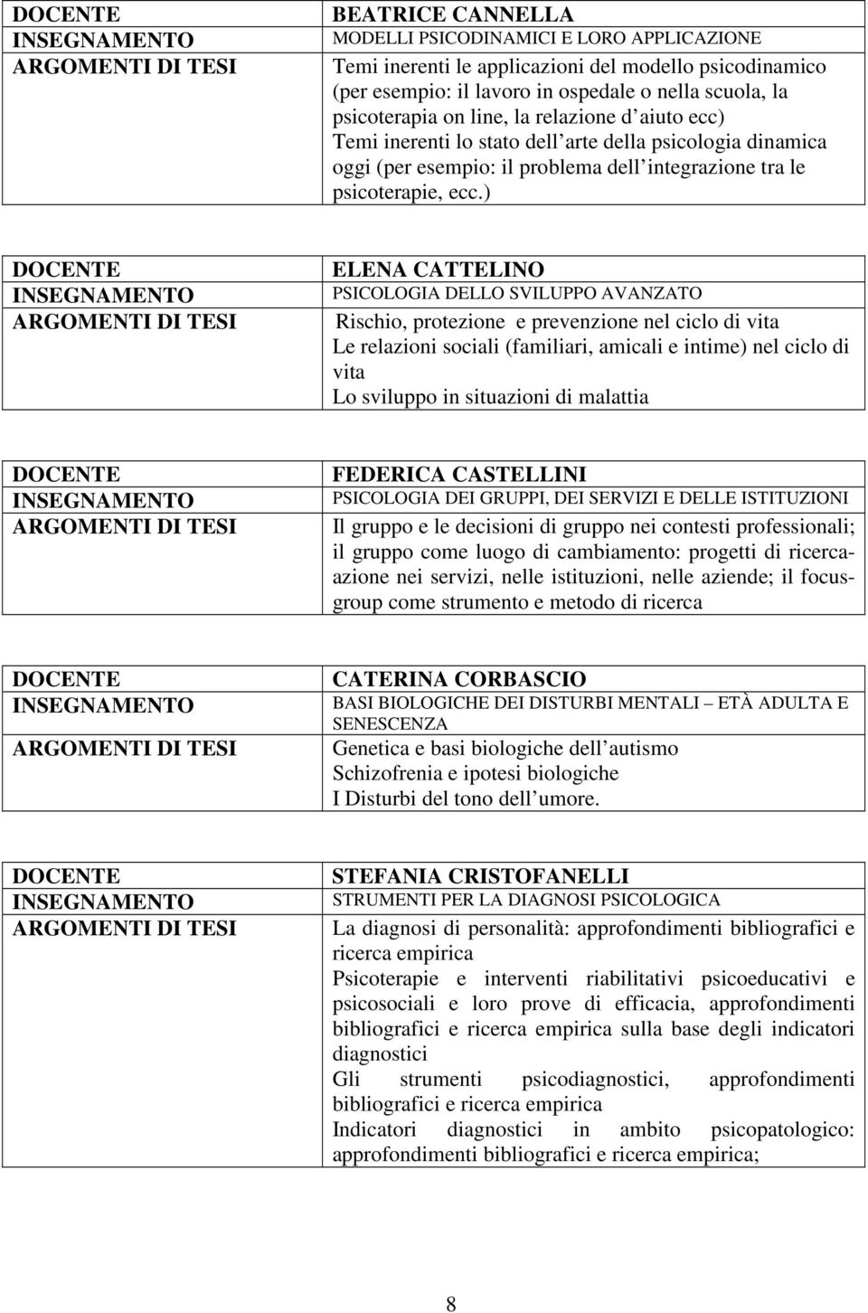 ) ELENA CATTELINO PSICOLOGIA DELLO SVILUPPO AVANZATO Rischio, protezione e prevenzione nel ciclo di vita Le relazioni sociali (familiari, amicali e intime) nel ciclo di vita Lo sviluppo in situazioni