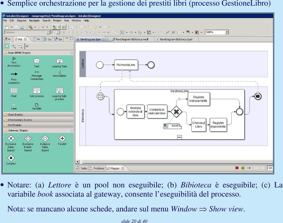 eseguibile; (c) La variabile book associata al gateway, consente l eseguibilità