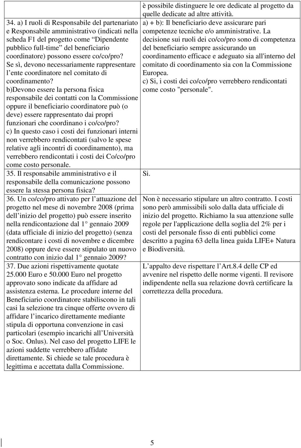 b)devono essere la persona fisica responsabile dei contatti con la Commissione oppure il beneficiario coordinatore può (o deve) essere rappresentato dai propri funzionari che coordinano i co/co/pro?