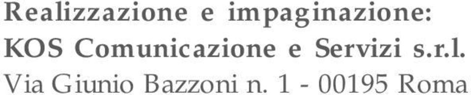 Comunicazione e Servizi