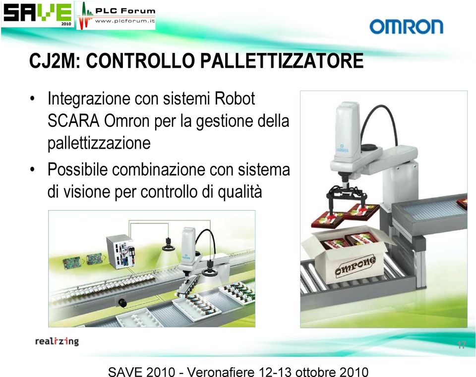 Possibile combinazione con sistema di visione per