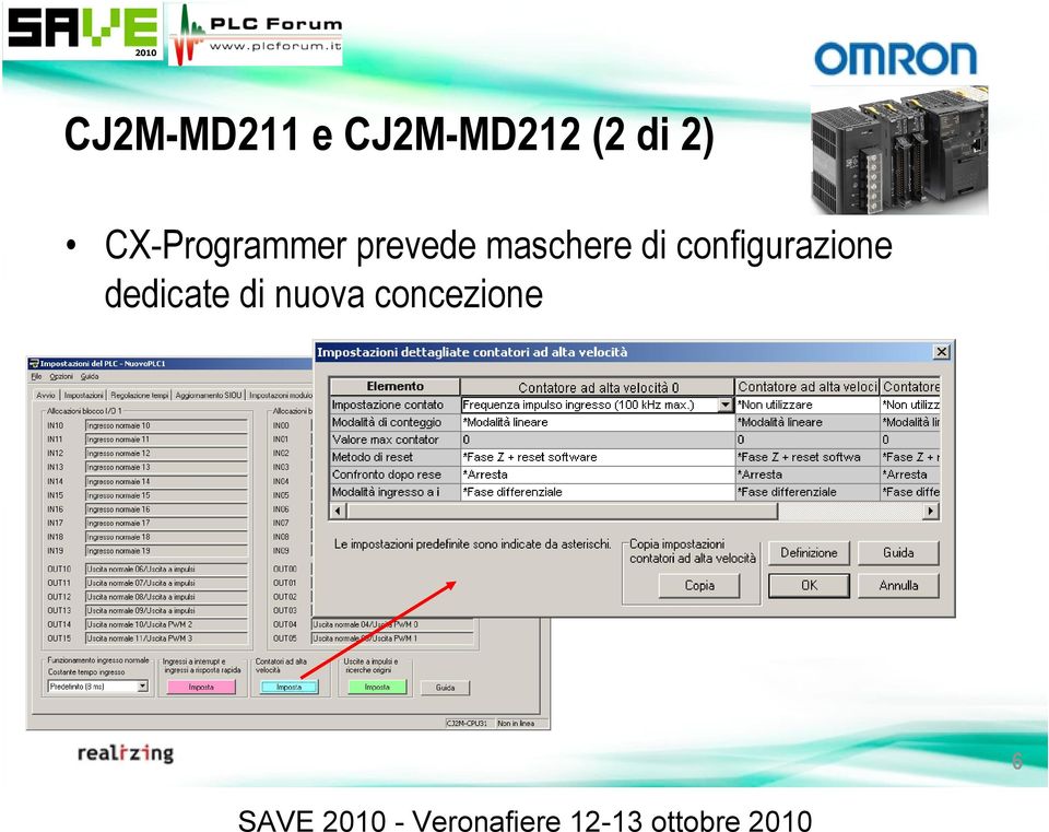 CX-Programmer prevede maschere di