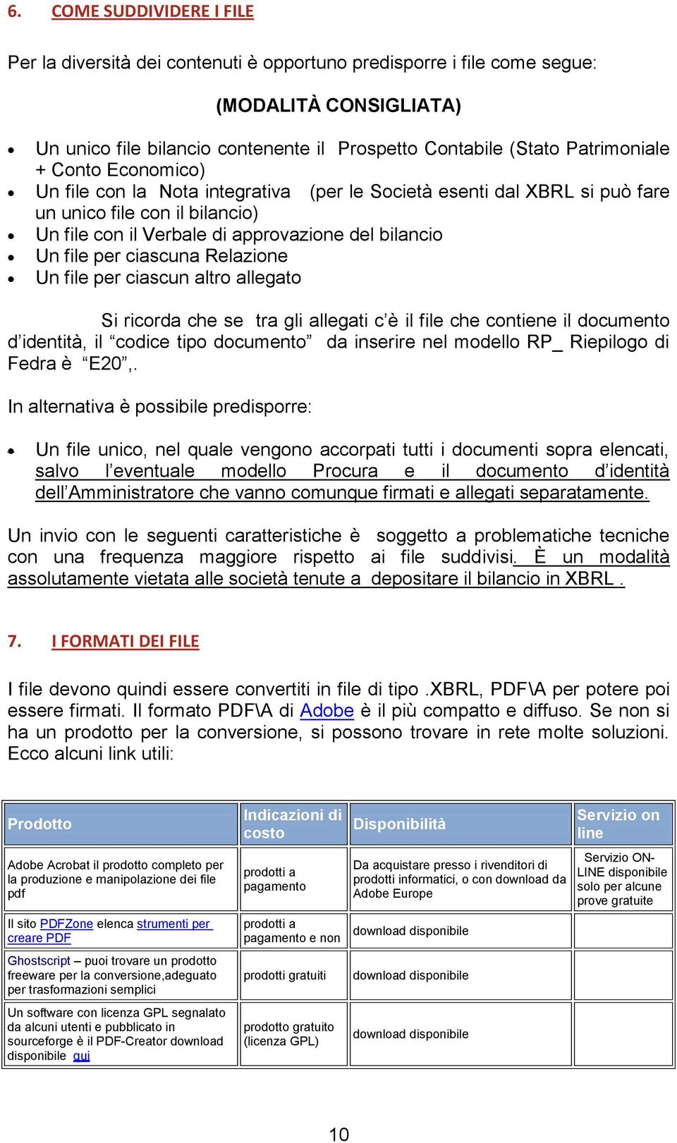 per ciascuna Relazione Un file per ciascun altro allegato Si ricorda che se tra gli allegati c è il file che contiene il documento d identità, il codice tipo documento da inserire nel modello RP_