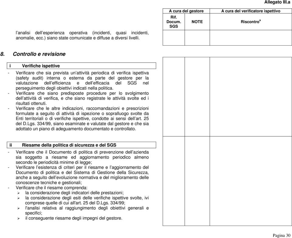 efficienza e dell efficacia del nel perseguimento degli obiettivi indicati nella politica.