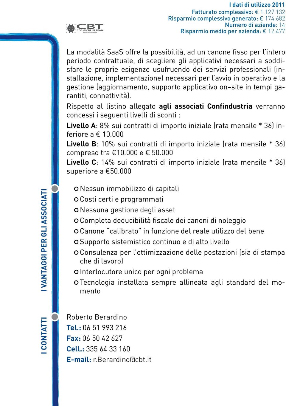 professionali (installazione, implementazione) necessari per l avvio in operativo e la gestione (aggiornamento, supporto applicativo on site in tempi garantiti, connettività).