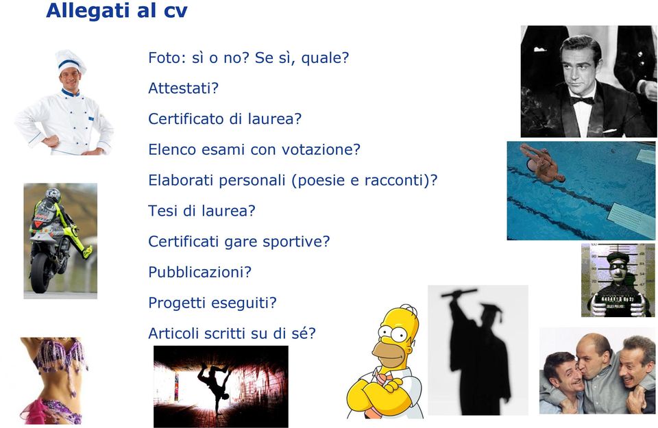 Elaborati personali (poesie e racconti)? Tesi di laurea?