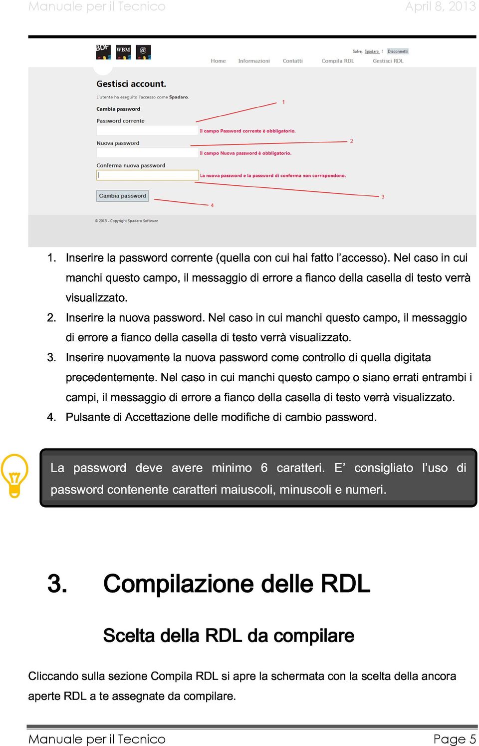 controllo questo di quella campo, digitata il messaggio 4. precedentemente.