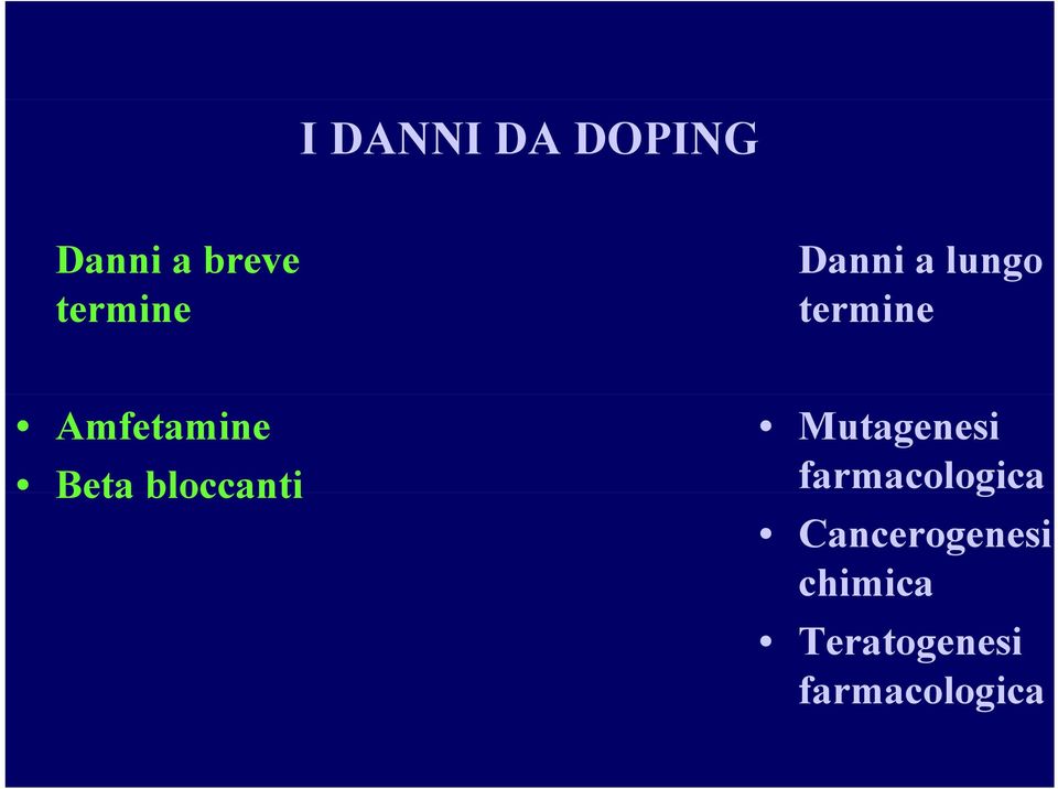 bloccanti Mutagenesi farmacologica