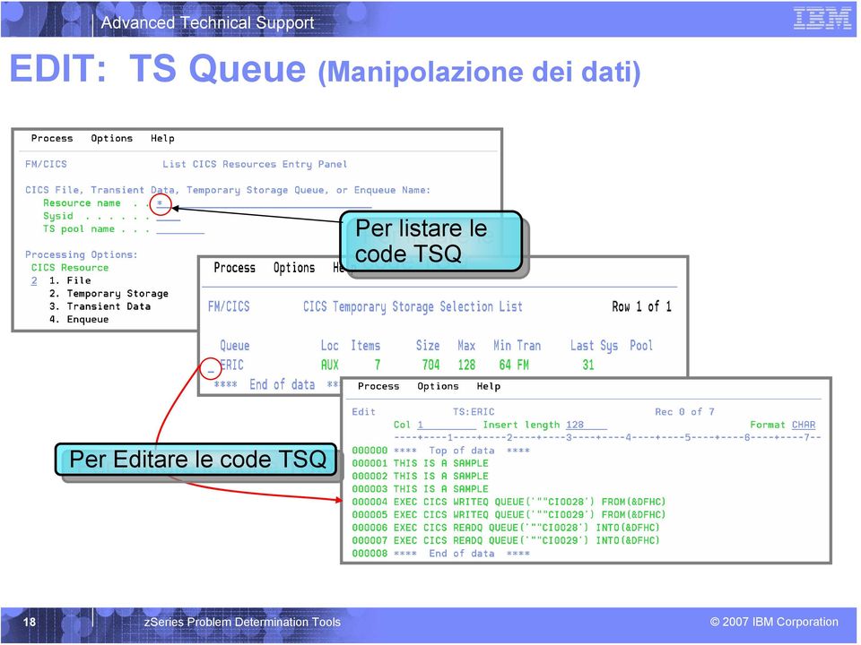 TSQ Per Per Editare le le code TSQ