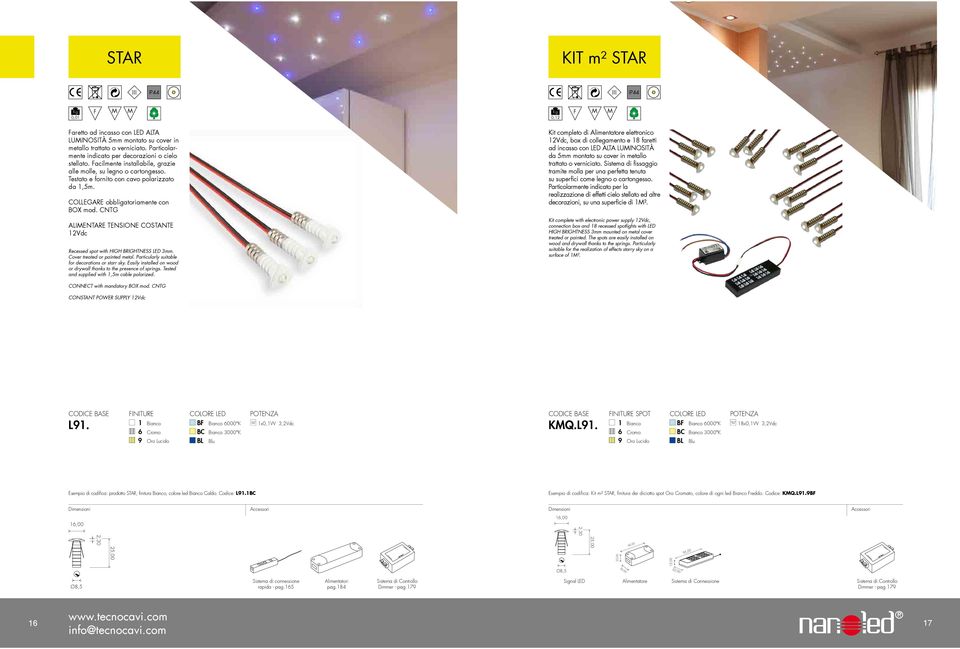 COLLEGARE obbligatoriamente con BOX mod. CNTG ALIENTARE TENSIONE COSTANTE 12Vdc Recessed spot with HIGH BRIGHTNESS LED 3mm. Cover treated or painted metal.