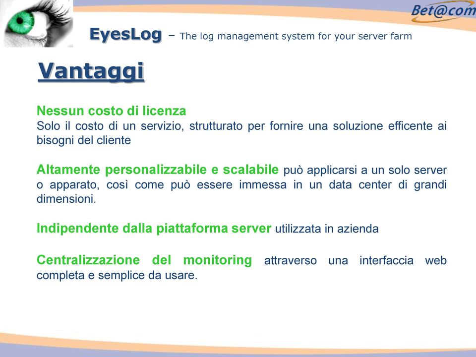 apparato, così come può essere immessa in un data center di grandi dimensioni.