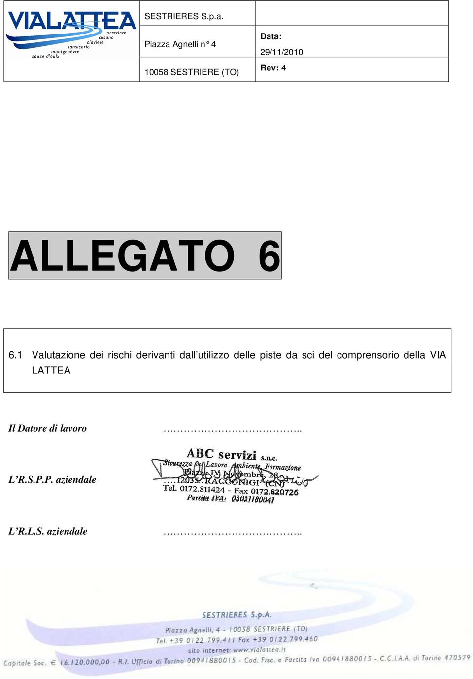 ALLEGATO 6 6.