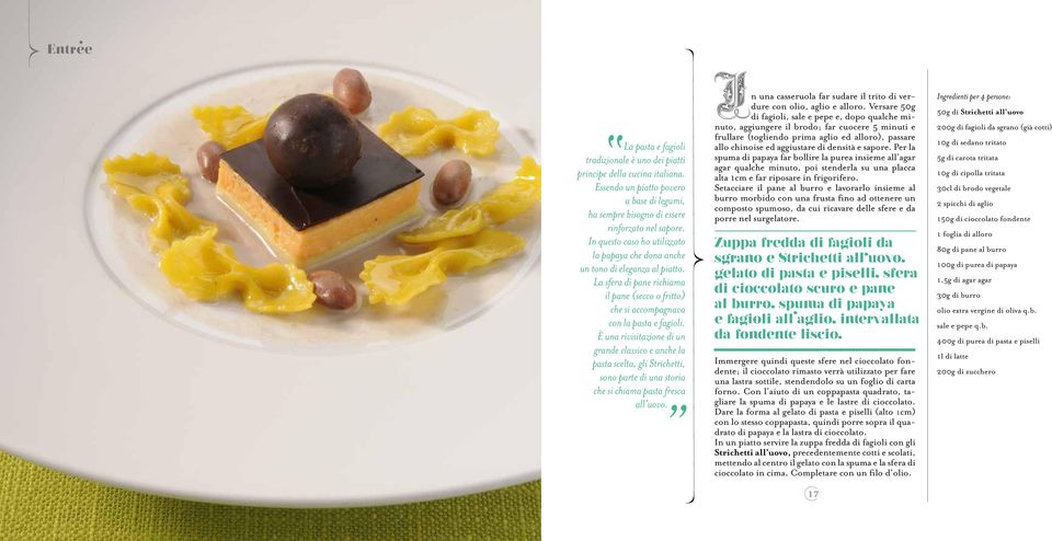 È una rivisitazione di un grande classico e anche la pasta scelta, gli Strichetti, sono parte di una storia che si chiama pasta fresca all uovo.