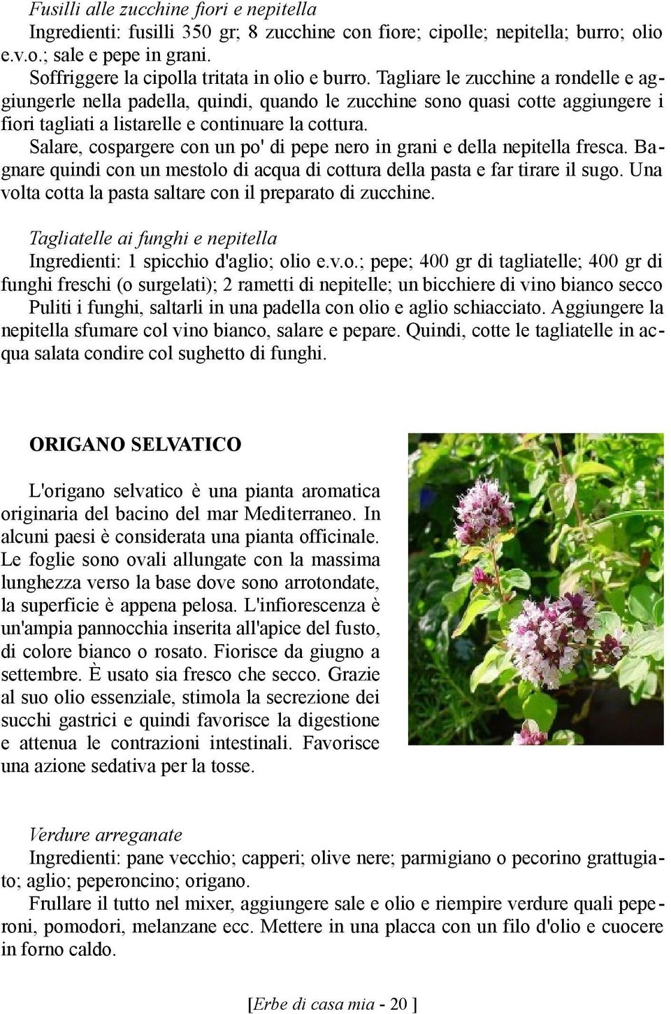 Salare, cospargere con un po' di pepe nero in grani e della nepitella fresca. Bagnare quindi con un mestolo di acqua di cottura della pasta e far tirare il sugo.