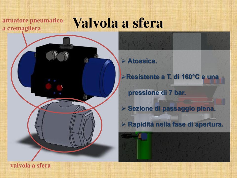 di 160 C e una pressione di 7 bar.