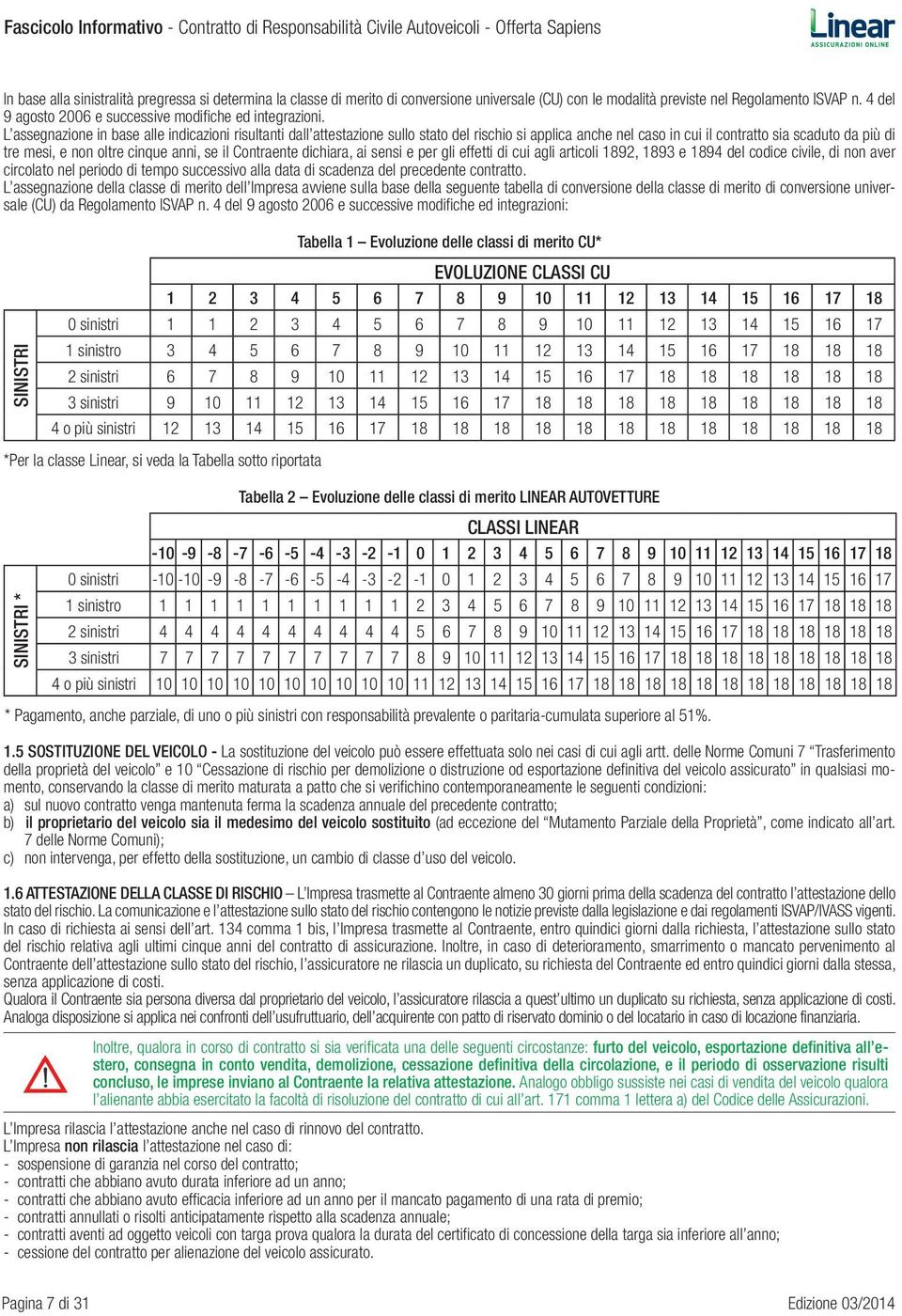 L assegnazione in base alle indicazioni risultanti dall attestazione sullo stato del rischio si applica anche nel caso in cui il contratto sia scaduto da più di tre mesi, e non oltre cinque anni, se