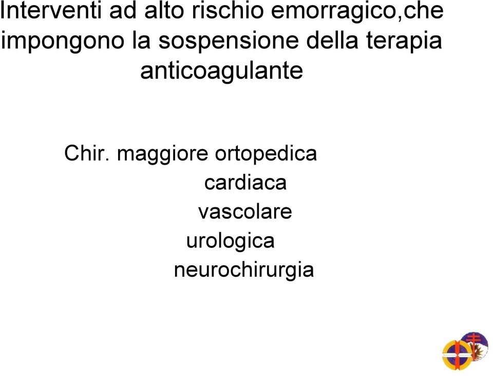 anticoagulante Chir.