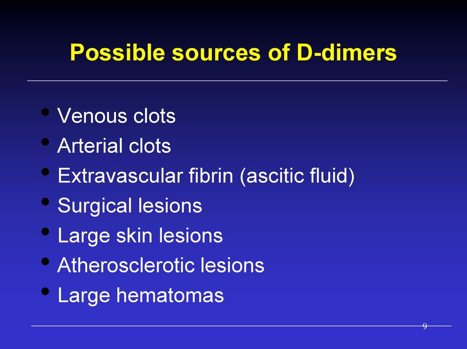 (ascitic fluid) Surgical lesions Large