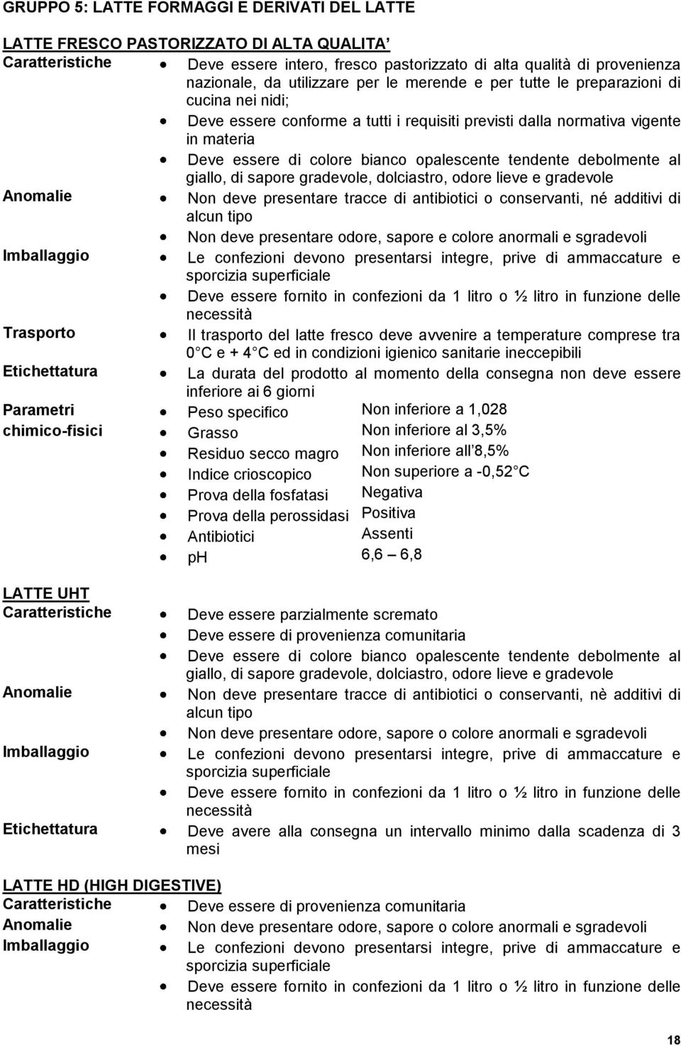 giallo, di sapore gradevole, dolciastro, odore lieve e gradevole Non deve presentare tracce di antibiotici o conservanti, né additivi di alcun tipo Non deve presentare odore, sapore e colore anormali