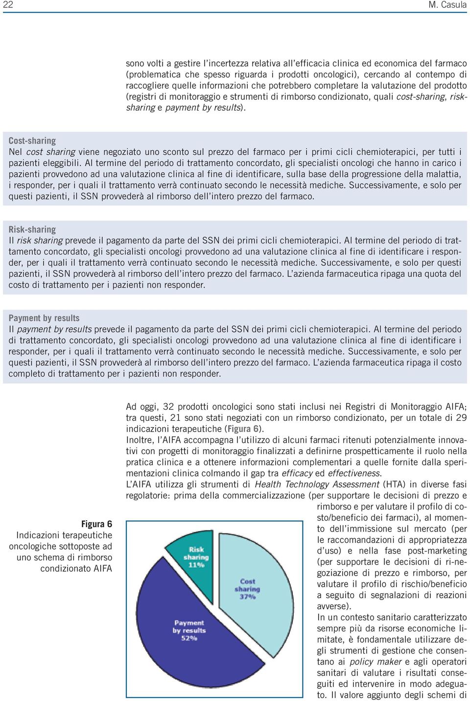 Cost-sharing Nel cost sharing viene negoziato uno sconto sul prezzo del farmaco per i primi cicli chemioterapici, per tutti i pazienti eleggibili.