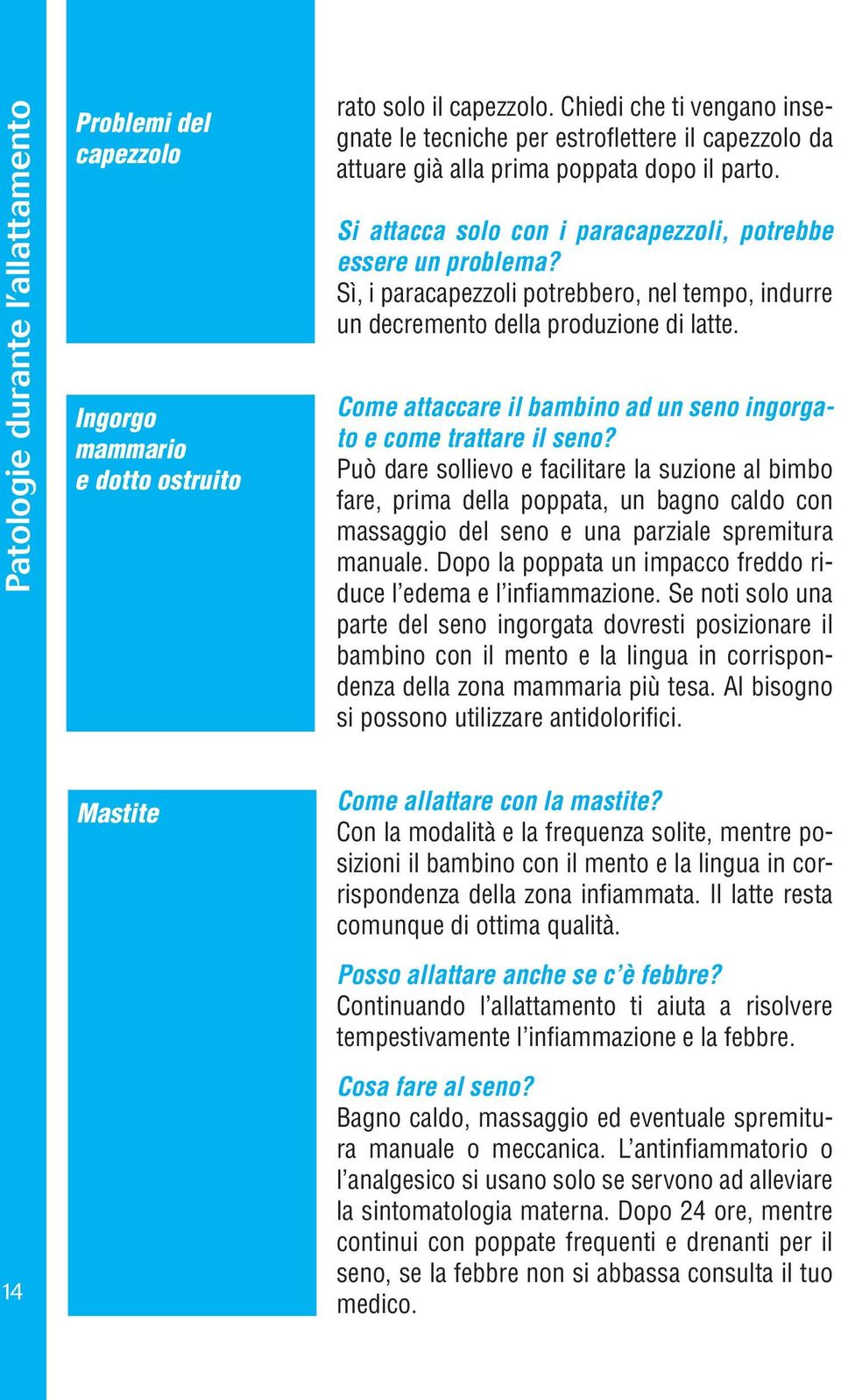 Sì, i paracapezzoli potrebbero, nel tempo, indurre un decremento della produzione di latte. Come attaccare il bambino ad un seno ingorgato e come trattare il seno?