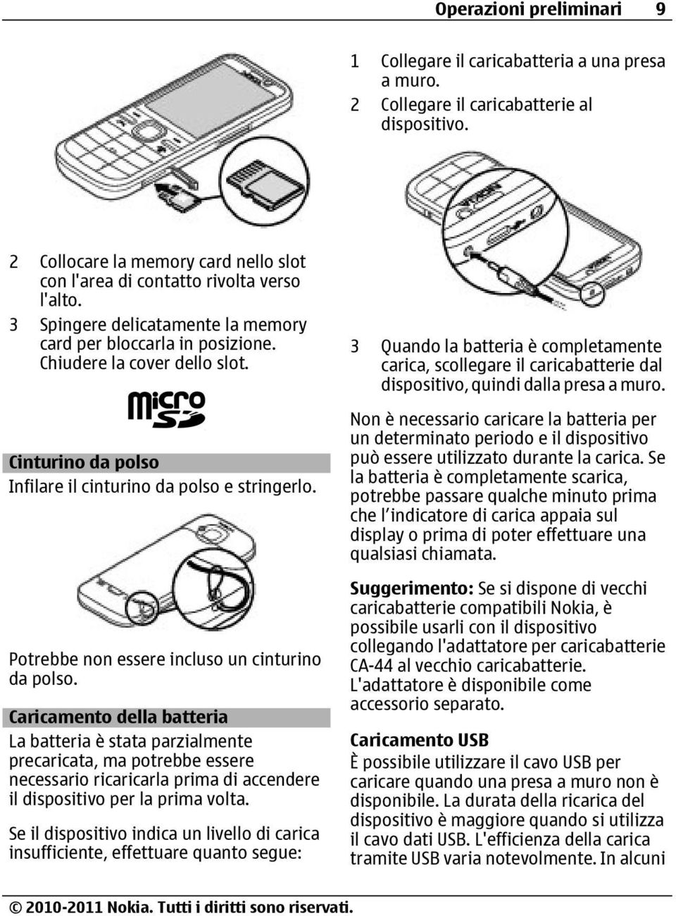 Cinturino da polso Infilare il cinturino da polso e stringerlo. Potrebbe non essere incluso un cinturino da polso.