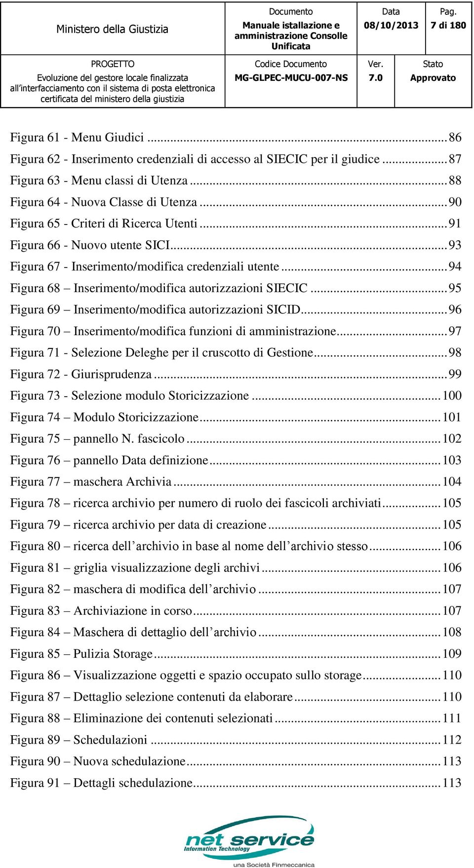 .. 95 Figura 69 Inserimento/modifica autorizzazioni SICID... 96 Figura 70 Inserimento/modifica funzioni di amministrazione... 97 Figura 71 - Selezione Deleghe per il cruscotto di Gestione.