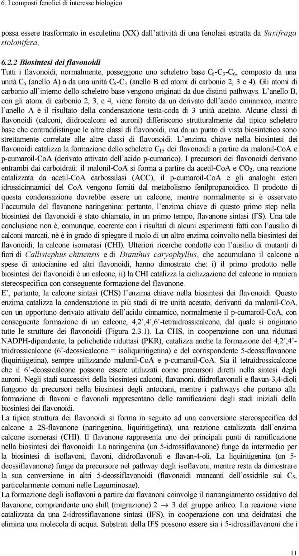 2, 3 e 4). Gli atomi di carbonio all interno dello scheletro base vengono originati da due distinti pathways.