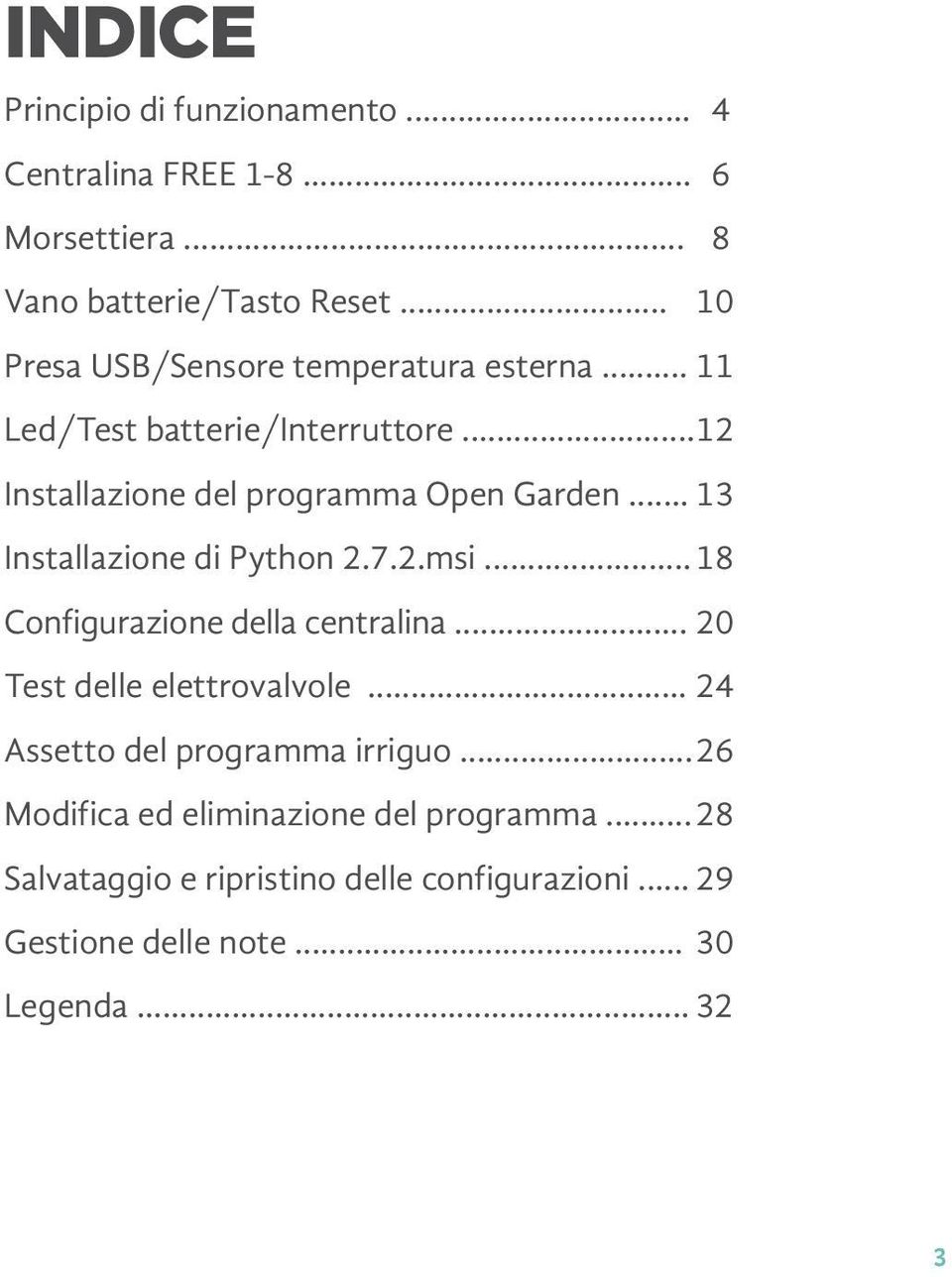 .. 13 Installazione di Python 2.7.2.msi... 18 Configurazione della centralina... 20 Test delle elettrovalvole.