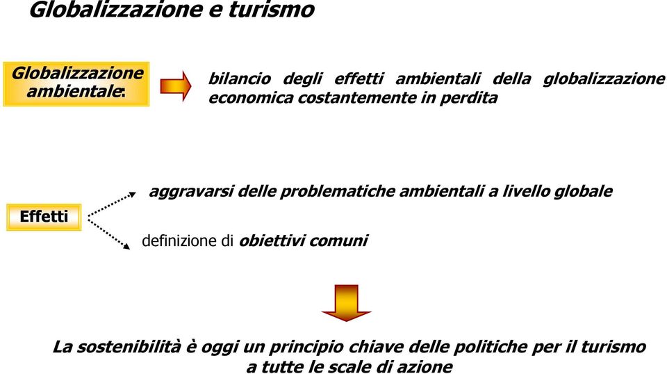 delle problematiche ambientali a livello globale definizione di obiettivi comuni La