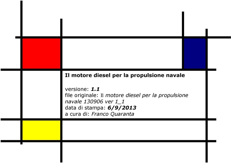 1 file originale: Il motore diesel per la