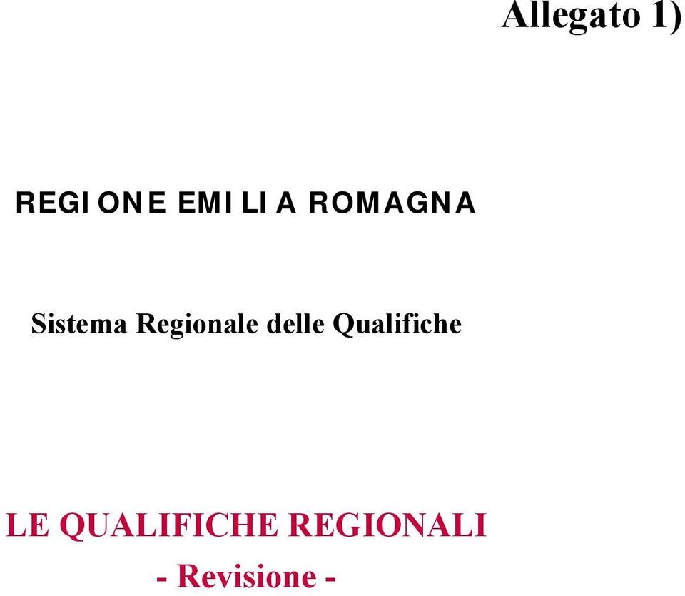 delle Qualifiche LE