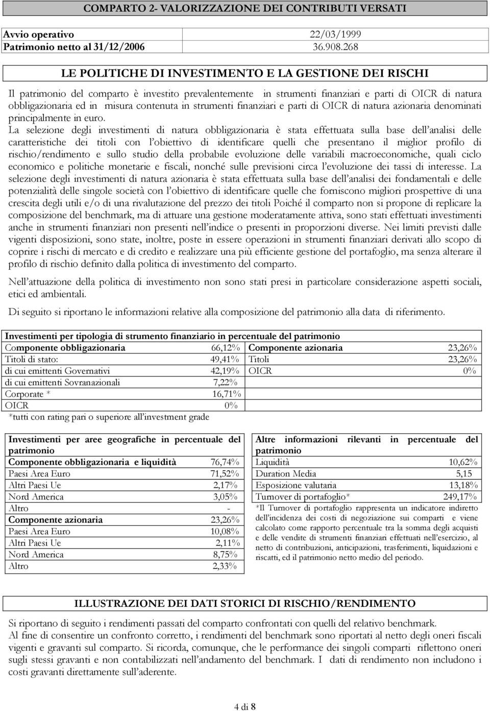 strumenti finanziari e parti di OICR di natura azionaria denominati principalmente in euro.