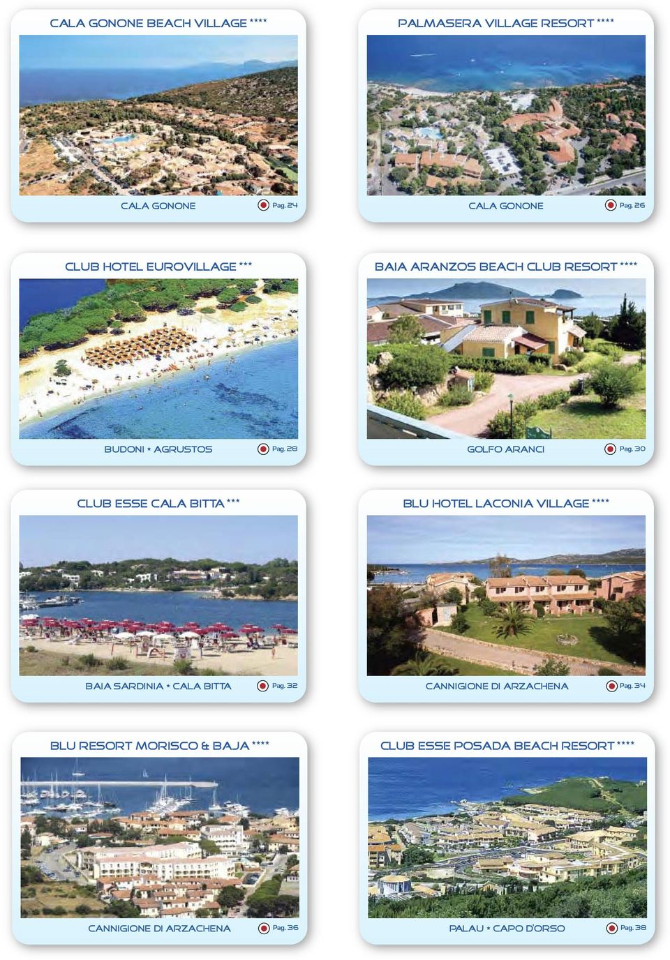 30 club esse cala bitta blu hotel laconia village BAIA SARdINIA CAlA BITTA pag.