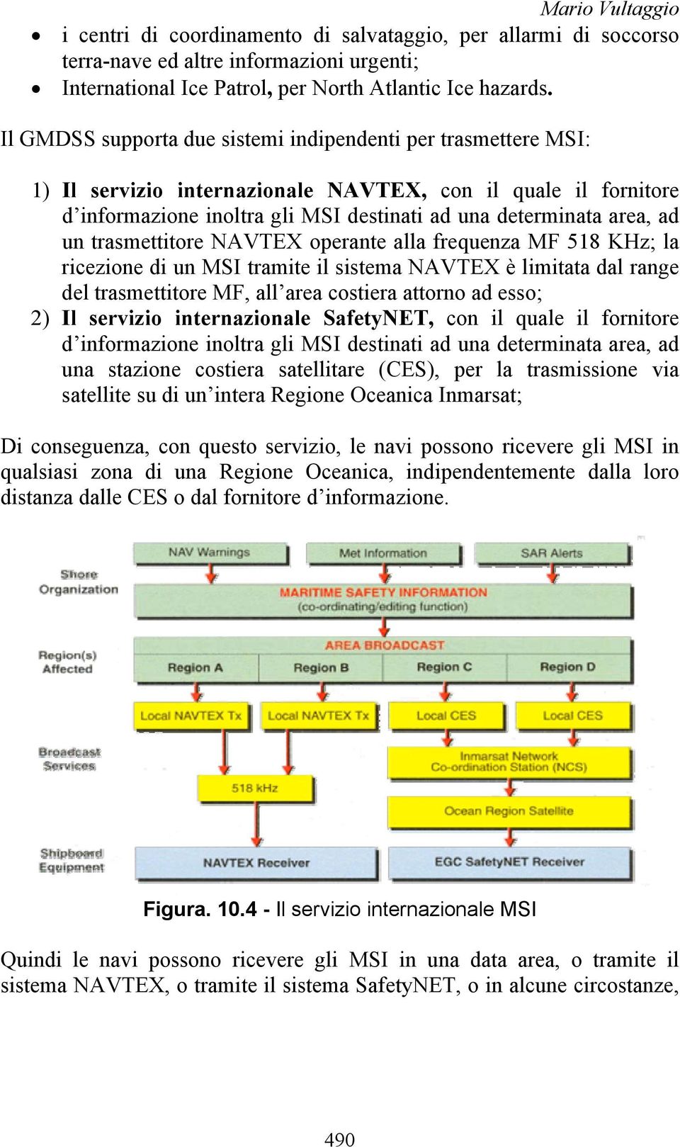 trasmettitore NAVTEX operante alla frequenza MF 518 KHz; la ricezione di un MSI tramite il sistema NAVTEX è limitata dal range del trasmettitore MF, all area costiera attorno ad esso; 2) Il servizio